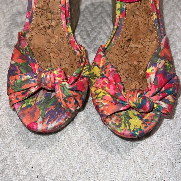 gianni bini multicolor wedge shoes - Picture 2 of 5